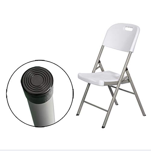 EYHLKM Folding Chair Dining Chair, White Thick Household Portable Folding Design Desk Chair