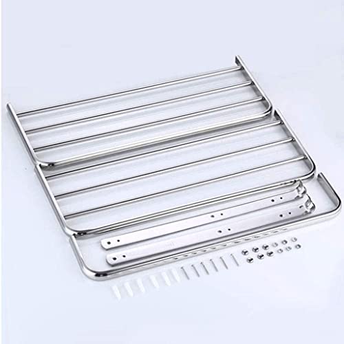 Home Bath Towel Rack, Heavy Duty Stainless Steel Towel Shelf for Bathroom, Wall Mount Towel Racks for Bathroom Brushed Nickel Finish