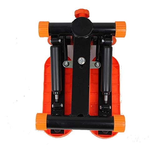 N/A Fitness Stair Stepper - Mini Stepper Fitness Cardio Exercise Trainer Twisting Action with Resistance Bands Orange 35 * 35 * 35cm