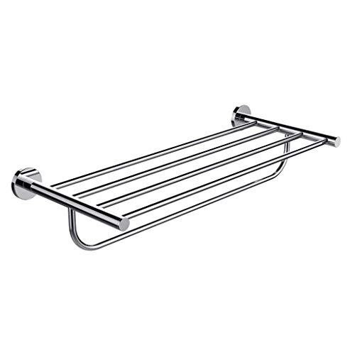 N/A Stainless Steel Wall Mounted Towel Racks Wall Mounted Towel Rack Bathroom Hotel Rail Holder Storage Shelf