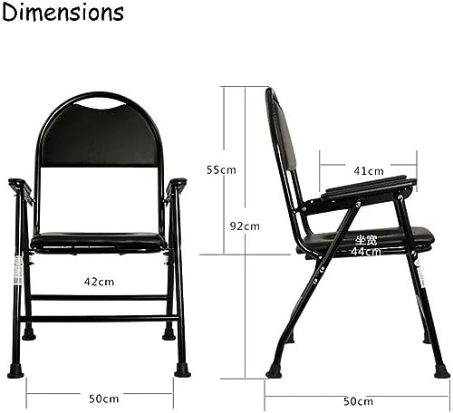 CNAOHGHN Portable Toilet Chair for Elderly People Bathroom Home Folding Bathroom Chair Stool Waterproof Nonslip Easy Assembly Chair with Toilet