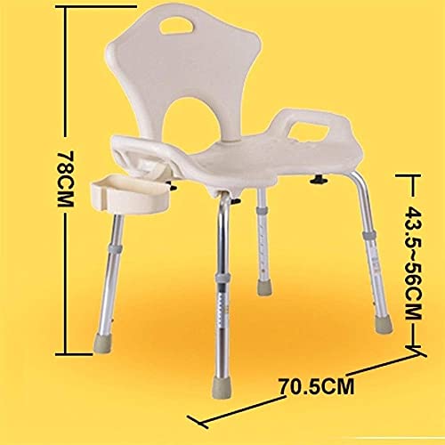 taimowei Lightweight Bathroom Stools, Height Adjustable Shower Chair Applicable to the Elderly, Pregnant Women, the Disabled,Household Goods