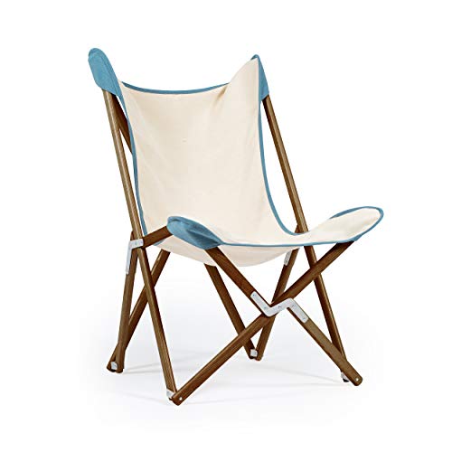 Telami–Tripolina Chair–Collection Recycled–Arm Chair–Foldable and Light – Pomegranate Colour – Natural Frame – Made in Italy - Outdoor Furniture,
