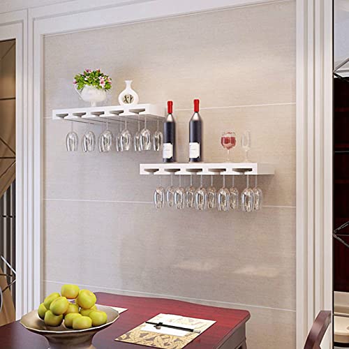 EYLINK Wall Shelf Creative Solid Wood Wine Glass Rack Rack, Restaurant And Bar Upside Down Storage Rack, Wall-Mounted Wine Rack That Can Bear 15K
