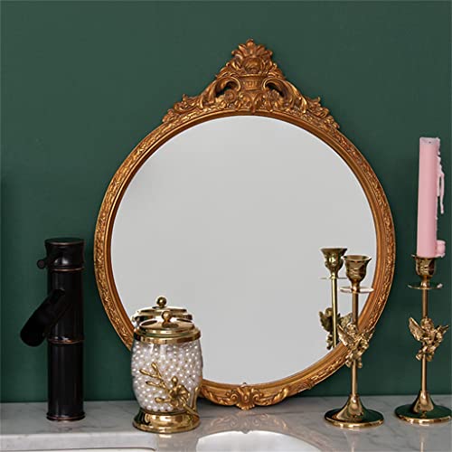 SDFGH Room Interior Round Bath Wall Apartment Decorating Relief Mirrors Furniture Home Decoration