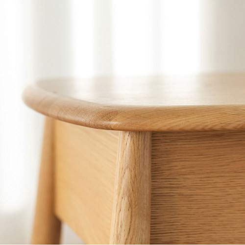 JYDQM Fashion Nightstands White Oak Bedside Table Northern European Solid Wood Small Sized Cabinet Minimalist