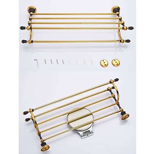 HIGOH Towel Racks, Bathroom Towel Rack Wall Mounted Towel Holder,Bathroom Accessories Solid Brass Towel Rack,Towel Holder,Bathroom Shelf,Bath Har