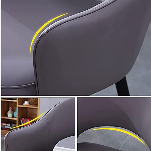 dining chair Office Reception Chairs Business Dining Chairs Set Kitchen Dining Room Chairs Modern PU Leather Hollow Out Back Padded Soft Seat Liv