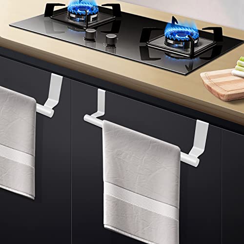 Kitchen Towel Holder, Over Door Towel Bar, Over the Cabinet Towel Rail Over The Door Tea Towel Holder Towel Rack No Drilling, Anti-Slip Scratch-P