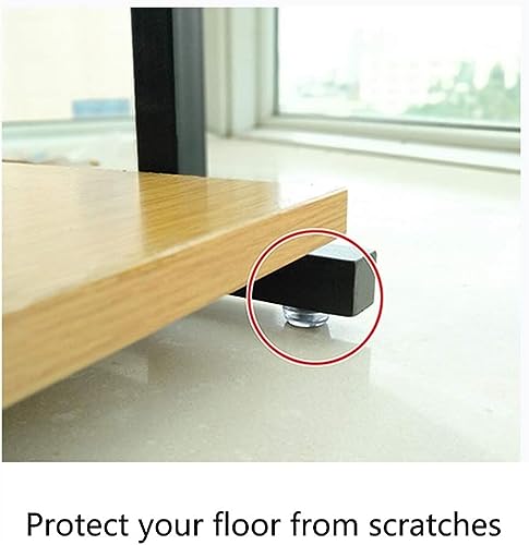 KRHINO Shoe Rack Simple Assembly 4 Tiers Board Shoe Rack With Handle Shoe Storage Cabinet Organizer For Home Shoes (Color : Schwarz)