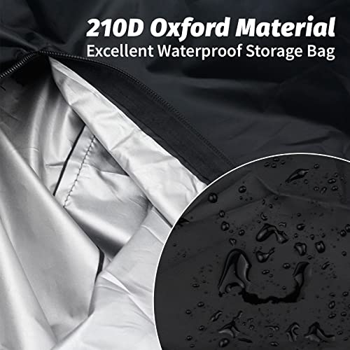 LIROPAU Garden Furniture Cushion Storage Bag, Heavy Duty Rip Proof 210D Oxford Fabric Outdoor Waterproof Storage Bag, Handbag Carry Case Organise