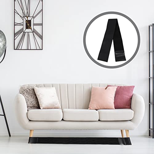 DOITOOL Toy Blocker for Under Couch Stop Things from Going Under Sofa Furniture Adjustable Gap Bumper Under The Bed Blocker for Pets Black