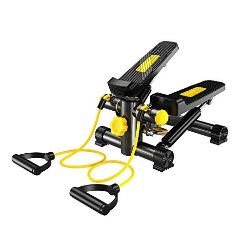 TWDYC Mini Stepper,Fitness Stair Stepper - Portable Twist Stair Stepper Adjustable Resistance,Fitness Exercise Machine with Resistance Bands Dura