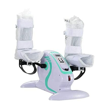 LUNEZY Mini Exercise Bike, Portable Home Pedal Exerciser Gym Adjustable Resistance with LCD Display for Women and Men Cycling Rehab Equipment for