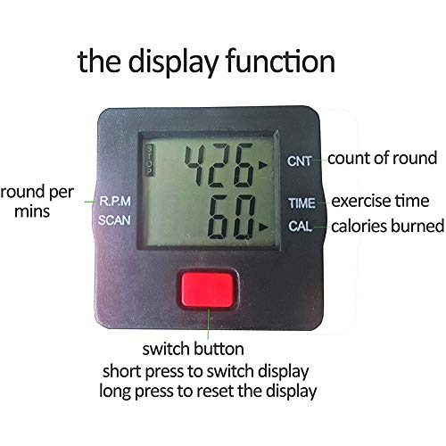 ALREMO HUANGXING - Foldable Mini Pedal Exerciser Bike, Leg Exerciser Stroke Hemiplegia Rehabilitation Fitness Workout Equipment Pedal, Ideal for