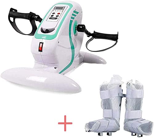 LUNEZY Motorized Electric Pedal Exerciser Fitness Exercise Bike For Hand Arm Knee Leg Rehabilitation Training Bicycle Cycling Rehab Equipment For