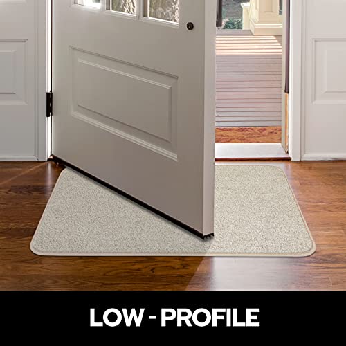 LUX XD Non-Slip Door Mat Low Profile Shoe Scraper Dirt Trapper Polyester Doormat, Super Absorbent, Ideal for Indoor Outdoor High Traffic Area 18
