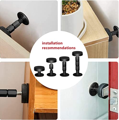 2 pieces of black adjustable threaded bed frame anti-shake tool, headboard anti-shake fixer to prevent loosening, protect the wall from impact, e