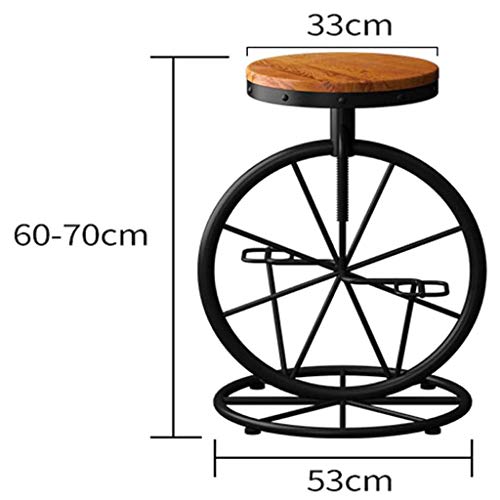DINGZZ Chair Pub Bar Height Barstool Industrial Dining Bar Stools Chairs for Coffee Shop, Bar, Home Balcony