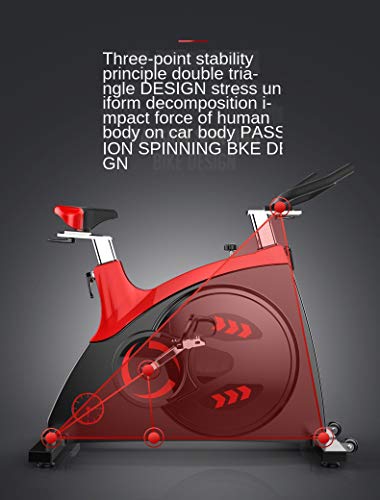 NXYJD Mute Leather Belt Commercial Exercise Bike Sports Fitness Bike Household Exercise Bike Gym Only Bicycle