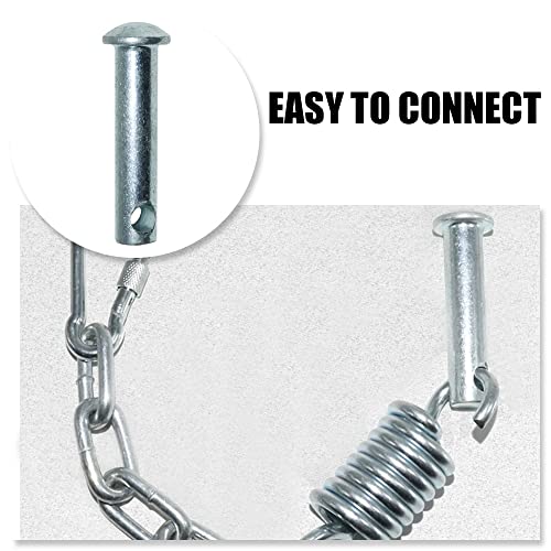 Silver Hammock Pin Plugs Heavy Duty Hammock Chair Hanging Kits Hanging Chair Accessories for Hanging Basket Chairs and Porch Swings