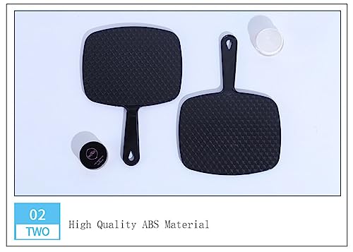 Multi-Purpose Handheld Mirror with Distortion-Free Reflection Hand Mirror Salon Barber Hairdressing Mirror Large Wall Mount Hand Mirror with Hand