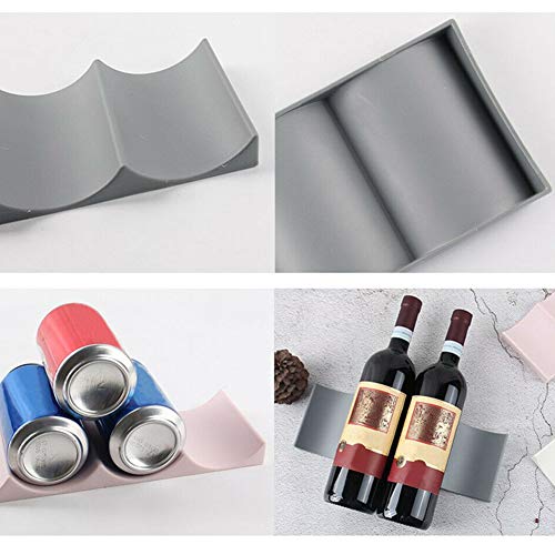 Ganquer Wine Rack, European Style Plastic Wine Bottle Holder Stand Wine Storage Holder Countertop Wine Bottle Display Mat for Kitchen Cabinet, Cu