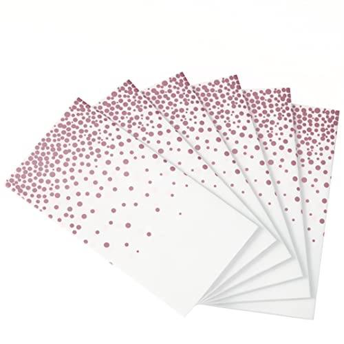 Neatiffy 6 Pack Plastic Table Cloth Picnic/Party/Banquet, Disposable/Reusable Table Cover (White Golden Dot)