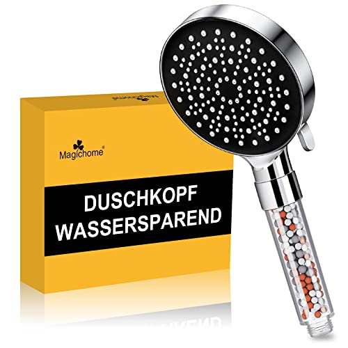 Ionic Shower Head and 2M Hose, Magichome Newest 6 Modes High Pressure Universal Filter Shower Head for Hard Water Low Water Pressure with Extra R