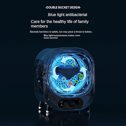 Tumble Dryer, 450W Mini Compact Tumble Laundry Dryer for Home, Electric Tumble Laundry Dryer For Apartment,Home,Dorm for Balconies, Bathrooms, an