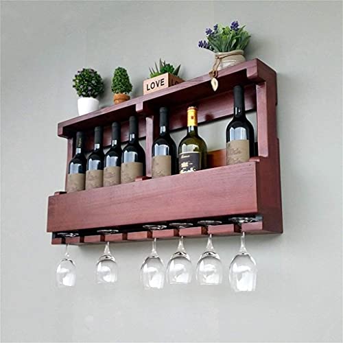 NEOCHY European Solid Wall Hanging Wine Rack, Wine Rack Rack Hanging Wall Hanging High Wine Glass Holder