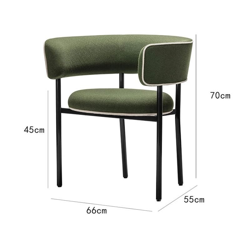 LUKEO Dining Chairs Restaurant Designer Leisure Chair Coffee Shopmoveis Para Casa Home Furniture (Color : D, Size : Light Grey)