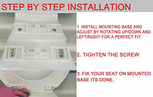 Oval Toilet SEAT Soft Close White - Easy Installation by AAN®
