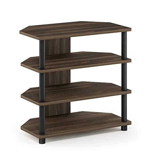 Furinno Toolless TV Stands, Wood, Espresso/Black, one size