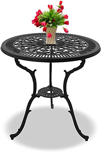 Centurion Supports TABREEZ Garden & Patio Black Cast Aluminium Bistro Table