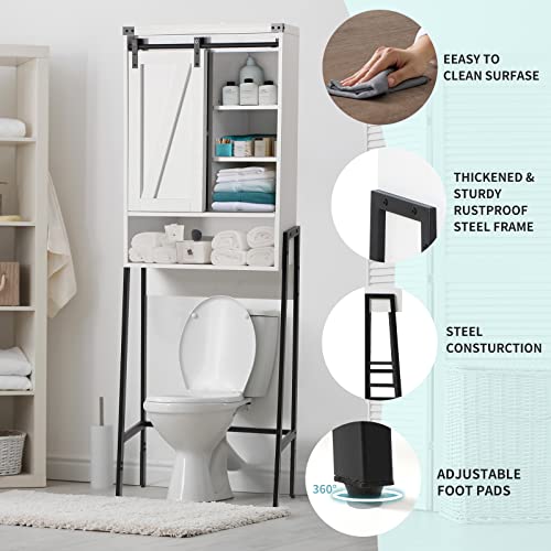 Homajor Over The Toilet Storage Cabinet,Over Toilet Bathroom Organizer,Above Toilet Storage Cabinet,Bathroom Storage Cabinet Over Toilet,with Adj