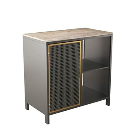 WALNUT Buffet Sideboard With Doors And Day Shelves Freestanding Sideboard For Entrance Storage