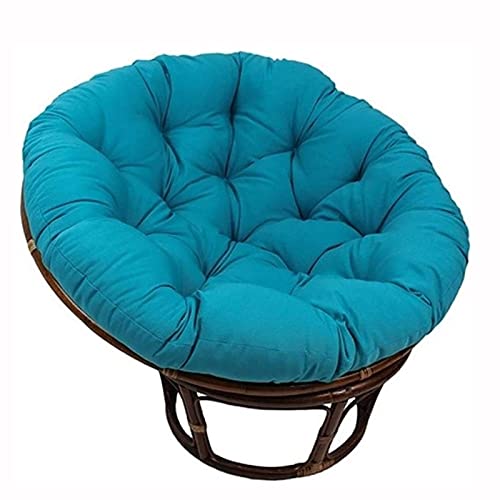Overstuffed Papasan Chair Cushion,Outdoor Cloth Swing Rattan Chair Cushion,Oversized Round Cushion Thick Comfortable Oversized Papasan Pad(Chair