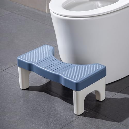 Toilet Stool Poop Stool for Adults and Children, 7" Portable Plastic Squatty Potty for Squatting Posture, Non-Slip Poop Foot Stool for Bathroom,