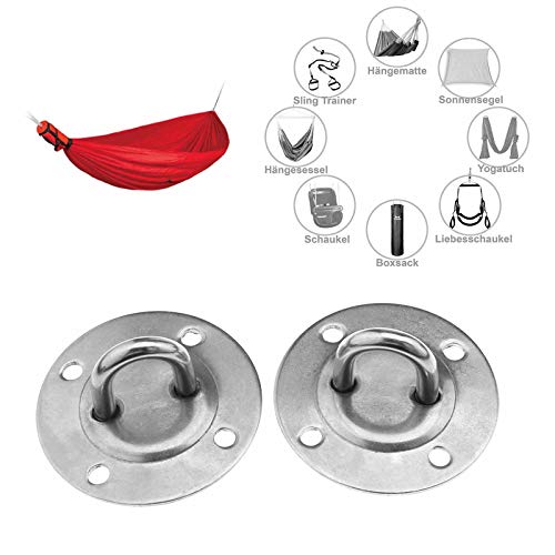 OTOTEC 2 Pair Hammock Swing Camping Ceiling Hooks Yoga Hanging Hook Set for Indoor Outdoor Ceiling Hanger