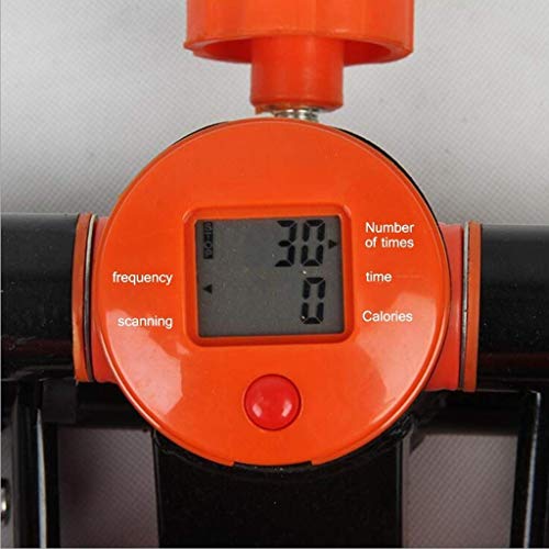 N/A Fitness Stair Stepper - Mini Stepper Fitness Cardio Exercise Trainer Twisting Action with Resistance Bands Orange 35 * 35 * 35cm