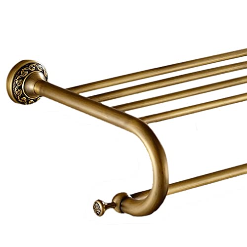 HIGOH Towel Racks,Bathroom Towel Rack Wall Mounted Towel Holder,Brass Bronze Bathroom Accessories Towel Shelf,Towel Holder,Wall Mounted Brass Tow