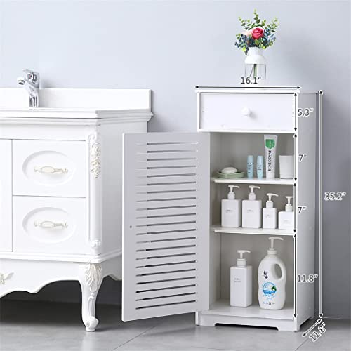 FGHOEV Bathroom Toilet Cabinet Storage Cabinet with Doors and Shelves Corner Shelf Sundries Storage Racks Home Furniture Drop Shipping