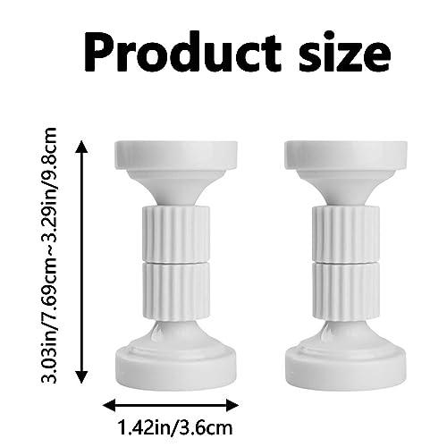 JIANYH 2Pcs Headboard Stoppers, Bedside Antishake Telescopic Support Adjustable Threaded Bed Frame Bed Stoppers For Wall Bedside For Home Room Wa