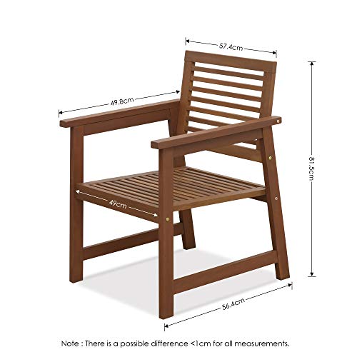 Furinno Tioman Patio Chairs, Natural, one size
