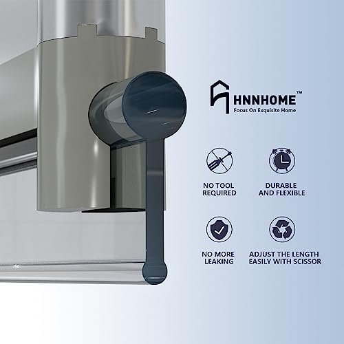 HNNHOME Transparent Folding Glass Bath Shower Screen Door Seal Strip 1 Meter