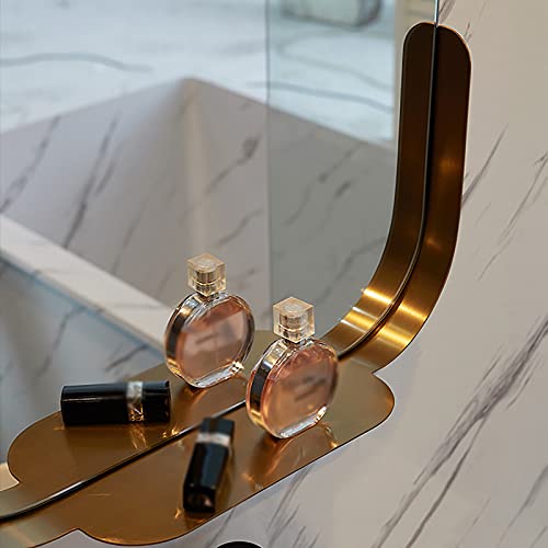 SkiPdr Bathroom Mirror Semi-Ellipse Decorative Mirror with Storage for Bathroom, Bedroom Living Room