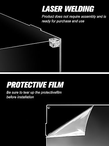 icuanuty Acrylic Model Display Box/Display Case for Collectors Lego Display Box Dust Cover with Base for Free Display of Toys 20 x 10 x 10 cm Uni