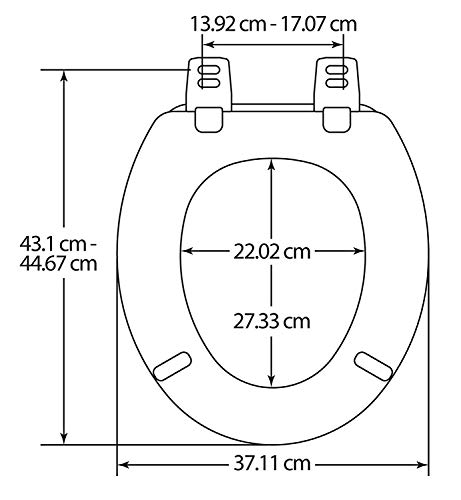 Bemis 5000ZAR492 Chicago Toilet Seat, Whisper Grey