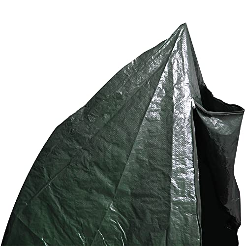 RAM ONLINE Heavy Duty Waterproof 3 Seater Swinging Garden Hammock Cover with Zip,L,Green,9653
